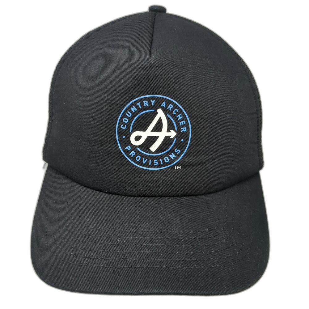 Big Country Archer Provisions Black Trucker Hat One Size Snapback Mesh Back
